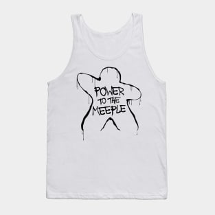 Power To The Meeple | Boardgames Tank Top